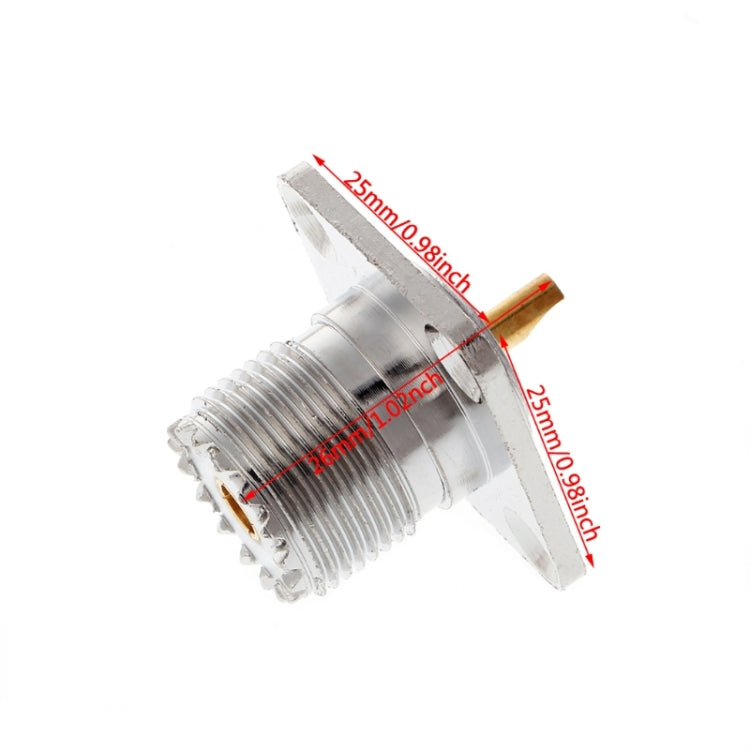 UHF Female SO239 Panel Chassis Mount Flange Cover Adapter UHF Female SO239 Panel Chassis Mount Flange Cover Adapter